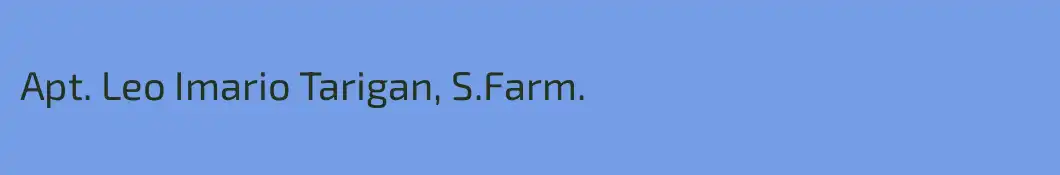 Apt. Leo Imario Tarigan, S.Farm.